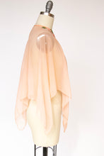 Load image into Gallery viewer, 1970s Caplet Top Sheer Chiffon Cape Overlay