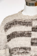 Load image into Gallery viewer, 1970s Wool Hand Knit Sweater Oversized Chunky Crew Neck L