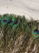 Load image into Gallery viewer, Antique Vintage Peacock Feather Fan Bridal Accessory Wedding Deco