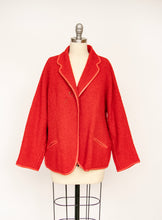 Load image into Gallery viewer, 1960s Bonnie Cashin Sills Cardigan Jacket Wool Boucle Leather L