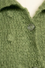 Load image into Gallery viewer, 1960s Sweater Wool Fuzzy Chunky Knit Cardigan