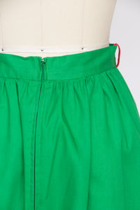 1970s Maxi Skirt Lanz Cotton Color Block S