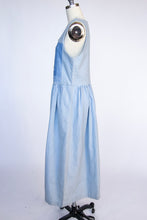 Load image into Gallery viewer, 1970s Jumper Dress Denim Cotton Patchwork M