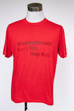 1990s Tee T-shirt Novelty WA Rust L