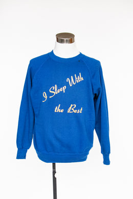 1990s Sweatshirt Blue Mattress Sleep L