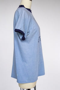 1970s T-Shirt Champion Blue Bar Tee M