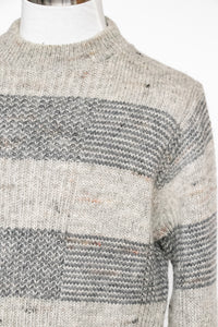 1980s Pendleton Wool Knit Sweater Striped Crew Neck L