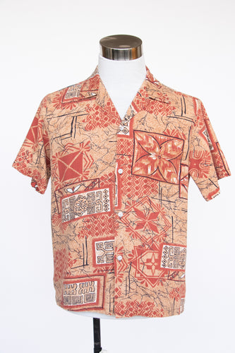 1970s Hawaiian Shirt Cotton Men's M