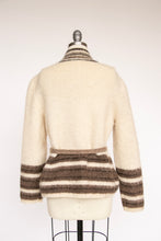 Load image into Gallery viewer, 1970s Sweater Wool Striped Cardigan M / S