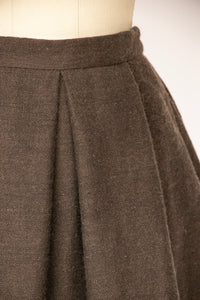 1970s Full Skirt Hand Woven Swedish Wool S