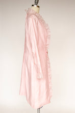 Load image into Gallery viewer, 1960s Dress Pink Chiffon Pleated Sleeve L