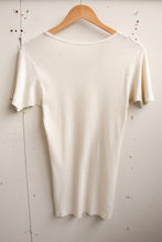Load image into Gallery viewer, 1950s T-Shirt Ribbed Thin Distressed Tee S
