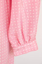 Load image into Gallery viewer, 1980s Silk Dress Printed Pink Sheath OSFM