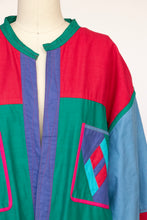Load image into Gallery viewer, 1990s Jacket Reversible Patchwork Color Block Quilted Cotton