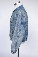 Load image into Gallery viewer, 1980s Levi&#39;s Denim Sherpa Jacket Fleece L/XL