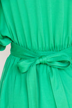 Load image into Gallery viewer, 1970s Wrap Dress Kelly Green Knit S