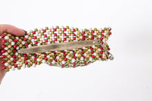 Load image into Gallery viewer, 1940s Purse Deco Wooden Beaded Clutch Bag