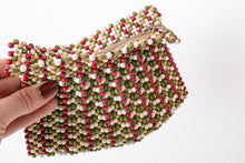 Load image into Gallery viewer, 1940s Purse Deco Wooden Beaded Clutch Bag