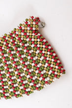 Load image into Gallery viewer, 1940s Purse Deco Wooden Beaded Clutch Bag