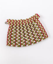 Load image into Gallery viewer, 1940s Purse Deco Wooden Beaded Clutch Bag