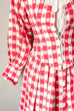 Load image into Gallery viewer, 1950s Dress Set Ballet Dance Costume Gingham XS