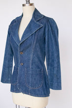 Load image into Gallery viewer, 1970s Blazer Western Jacker Wrangler Cotton Denim S/XS P