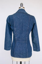 Load image into Gallery viewer, 1970s Blazer Western Jacker Wrangler Cotton Denim S/XS P