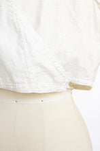 Load image into Gallery viewer, Edwardian Camisole Cotton Lace 1910s Corset Cover Cropped Blouse L / XL