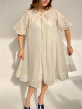 Load image into Gallery viewer, 1960s Nightgown Robe Slip Set Lace Chiffon Lingerie Vanity Fair S