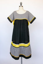 Load image into Gallery viewer, 1980s Tent Dress Cotton Stripe Caftan M