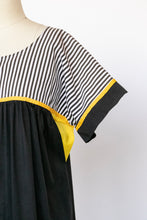 Load image into Gallery viewer, 1980s Tent Dress Cotton Stripe Caftan M