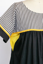 Load image into Gallery viewer, 1980s Tent Dress Cotton Stripe Caftan M