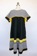 Load image into Gallery viewer, 1980s Tent Dress Cotton Stripe Caftan M