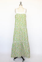 Load image into Gallery viewer, 1970s Maxi Dress Sleeveless Cotton Hawaiian Floral M