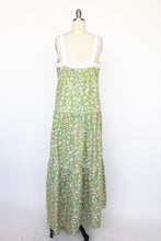 Load image into Gallery viewer, 1970s Maxi Dress Sleeveless Cotton Hawaiian Floral M