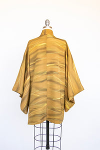 1950s Haori Rayon Crepe Lounge Robe