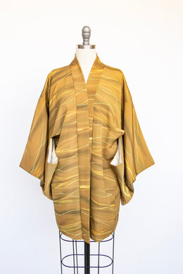 1950s Haori Rayon Crepe Lounge Robe