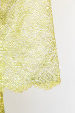 Load image into Gallery viewer, 1960s Dress Metallic Mod Mini Gold Yellow Lace S / XS