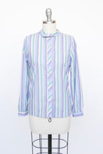 Load image into Gallery viewer, 1970s Blouse Striped Top Deadstock XS