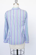 Load image into Gallery viewer, 1970s Blouse Striped Top Deadstock XS