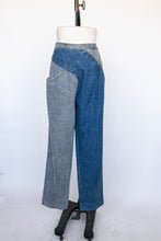 Load image into Gallery viewer, 1980s Jeans Cotton Denim Two Tone Volup High Waist 36&quot; x 35&quot;