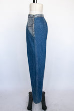 Load image into Gallery viewer, 1980s Jeans Cotton Denim Two Tone Volup High Waist 36&quot; x 35&quot;