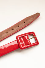 Load image into Gallery viewer, 1950s Belt Red Adjustable Waist Cinch M