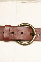 Load image into Gallery viewer, 1970s Belt Brown Leather Braided Boho Hippie M/L