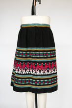 Load image into Gallery viewer, 1970s Wrap Skirt Woven Cotton Guatemalan M