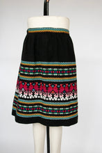 Load image into Gallery viewer, 1970s Wrap Skirt Woven Cotton Guatemalan M