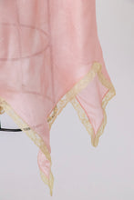 Load image into Gallery viewer, 1920s Silk Nightgown Slip Lace Lounge Dress M