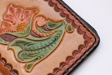 Load image into Gallery viewer, 1970s Wallet Tooled Leather Western Floral