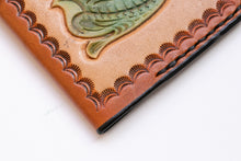 Load image into Gallery viewer, 1970s Wallet Tooled Leather Western Floral