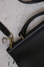 Load image into Gallery viewer, Vintage Coach Purse 1980s Black Leather Willis Cross Body Satchel Bag